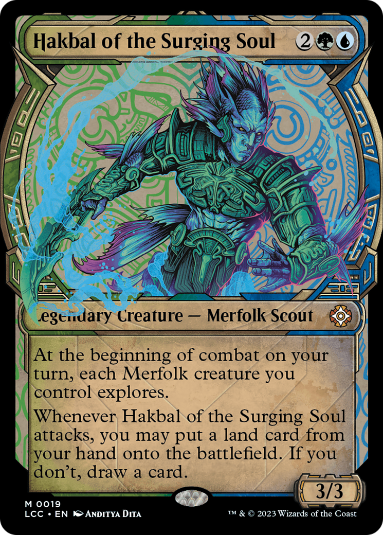 Hakbal of the Surging Soul (Showcase) (LCC-019)  - The Lost Caverns of Ixalan Commander: (Showcase)