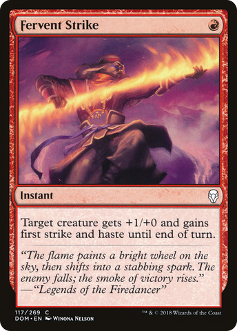 Fervent Strike (DOM-117)  Foil - Dominaria