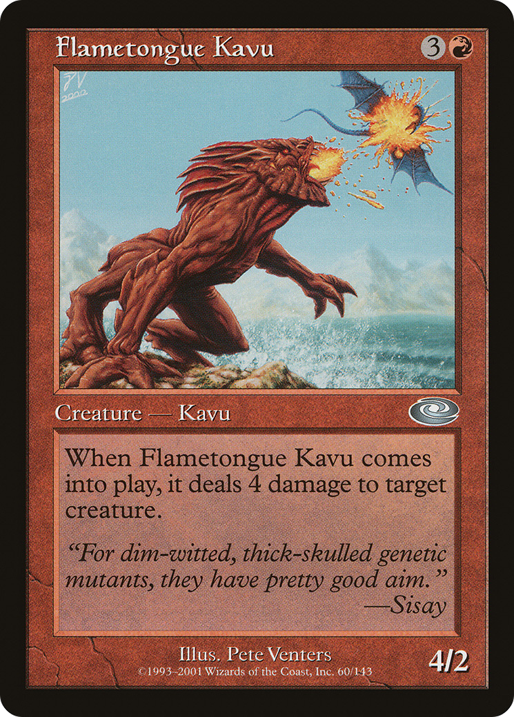 Flametongue Kavu (PLS-060)  - Planeshift