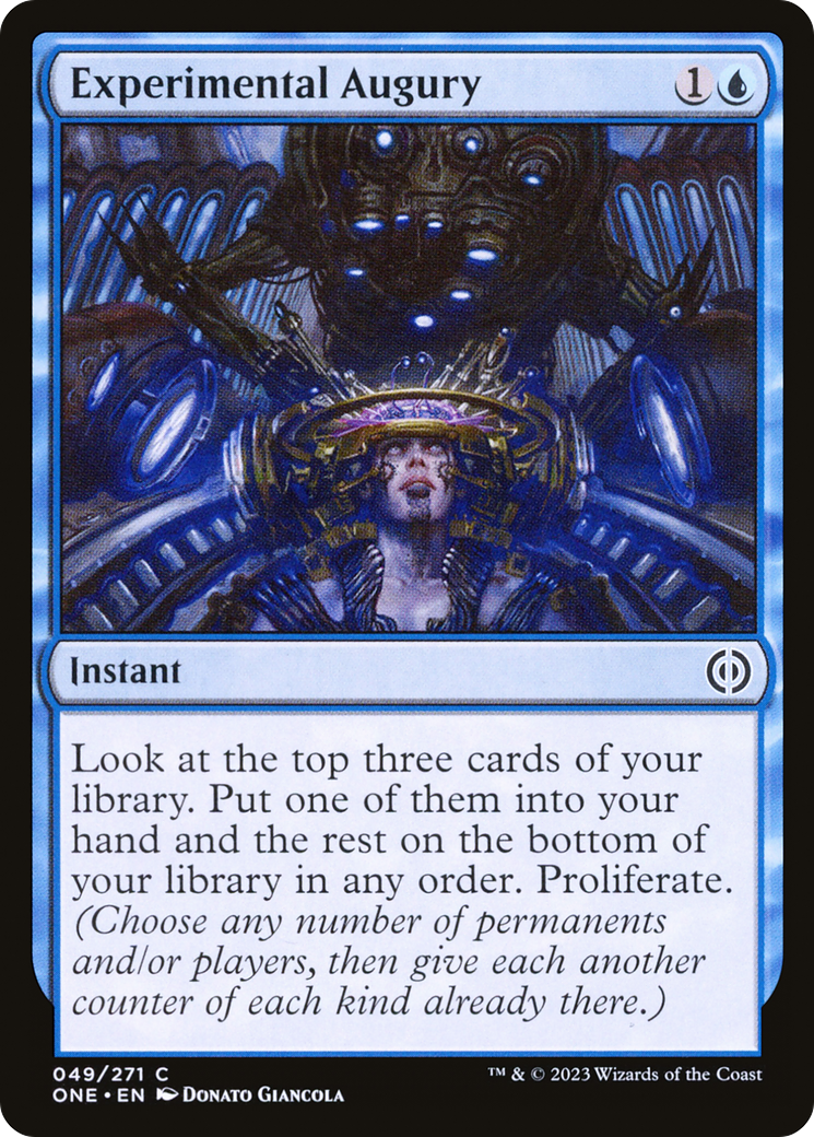 Experimental Augury (ONE-049)  Foil - Phyrexia: All Will Be One