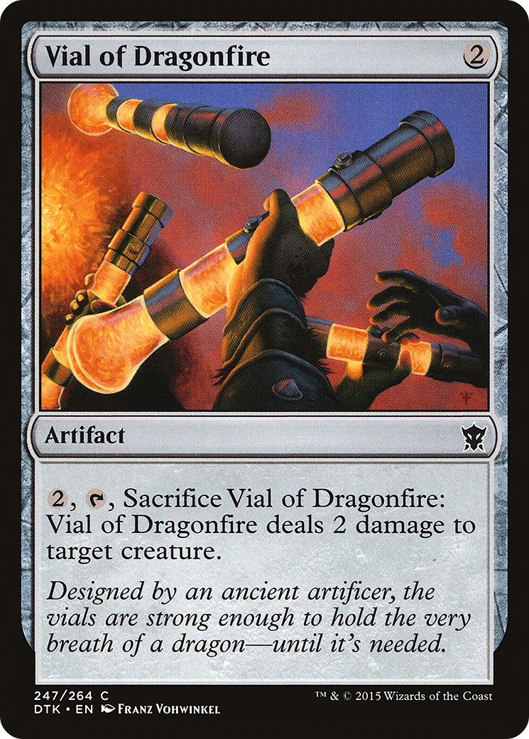 Vial of Dragonfire (DTK-247)  Foil - Dragons of Tarkir