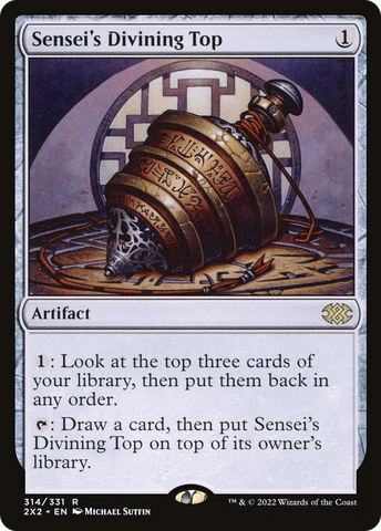 Sensei's Divining Top (2X2-314)  - Double Masters 2022