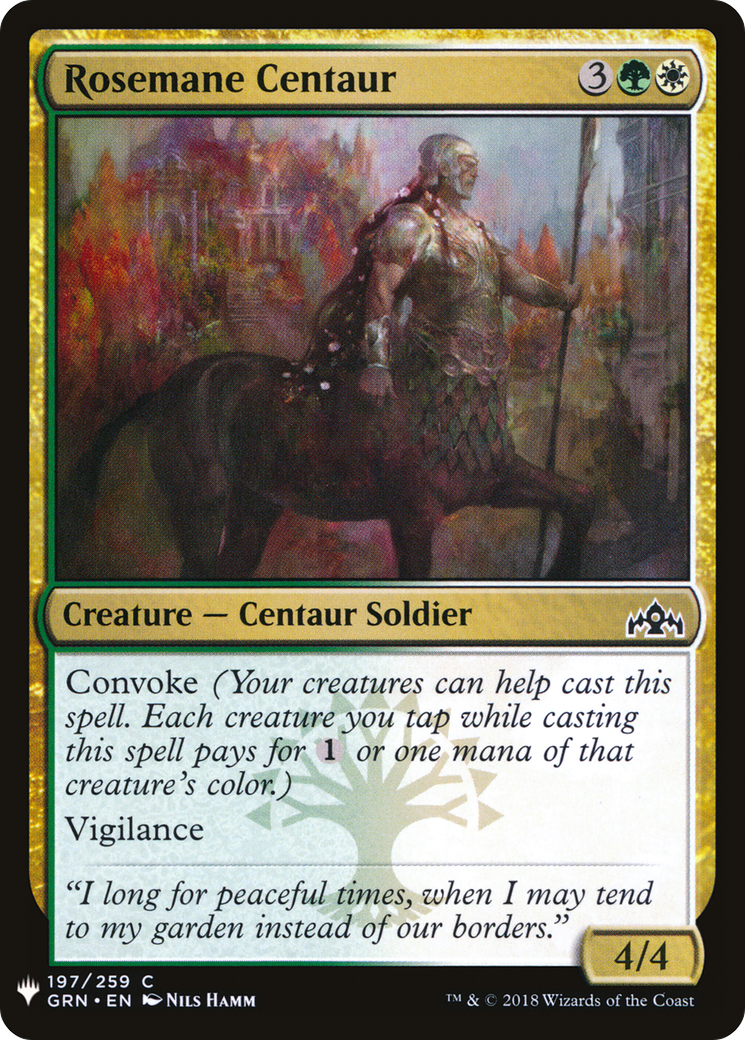 Rosemane Centaur (LIST-197)  - The List