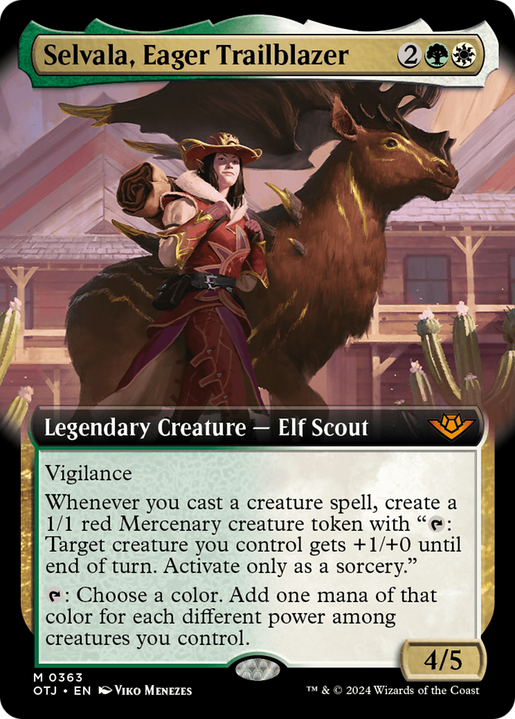 Selvala, Eager Trailblazer (Extended Art) (OTJ-363)  - Outlaws of Thunder Junction: (Extended Art)
