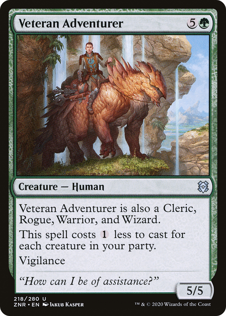 Veteran Adventurer (ZNR-218)  - Zendikar Rising