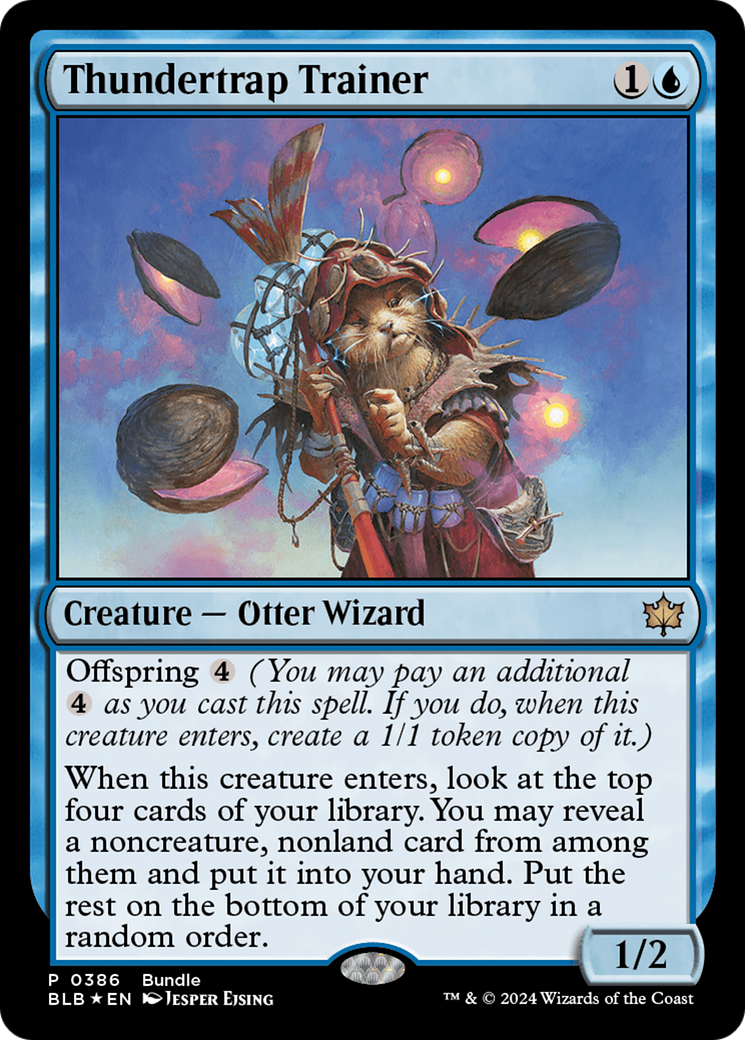 Thundertrap Trainer (BLB Bundle) (UMP-386)  Foil - Bloomburrow