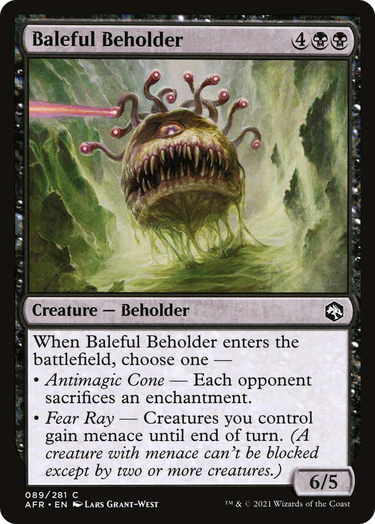 Baleful Beholder (AFR-089)  Foil - Adventures in the Forgotten Realms