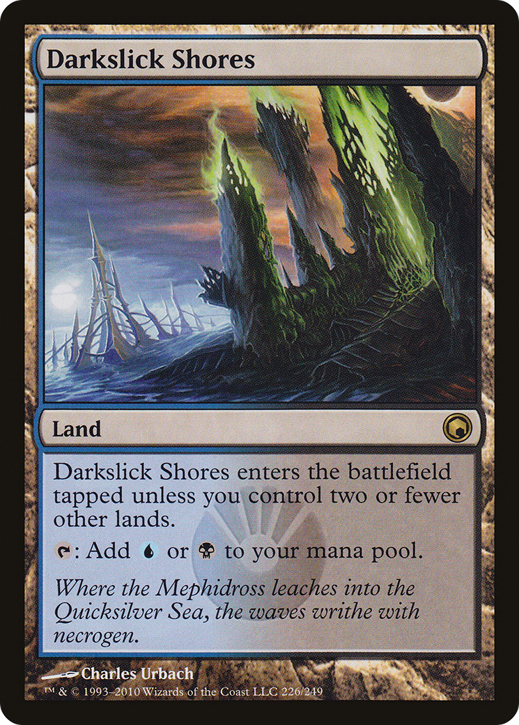 Darkslick Shores (SOM-226)  Foil - Scars of Mirrodin