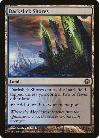 Darkslick Shores (SOM-226)  Foil - Scars of Mirrodin
