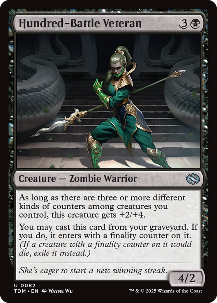 Hundred-Battle Veteran (TDM-082)  Foil - Tarkir: Dragonstorm