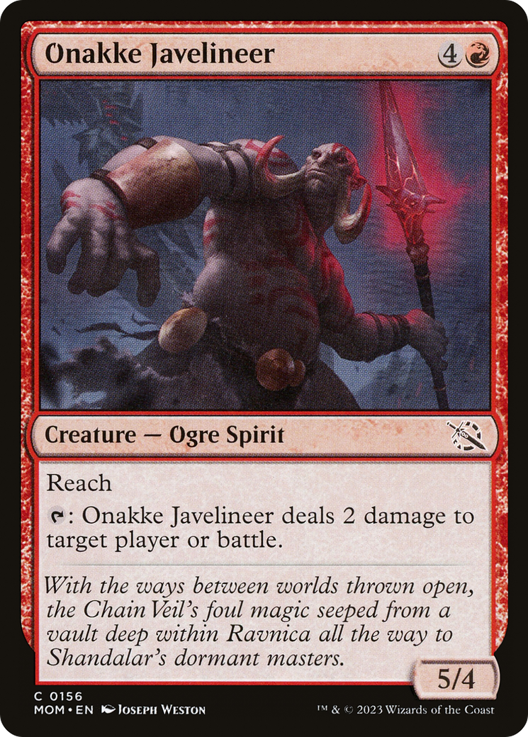 Onakke Javelineer (MOM-156)  - March of the Machine