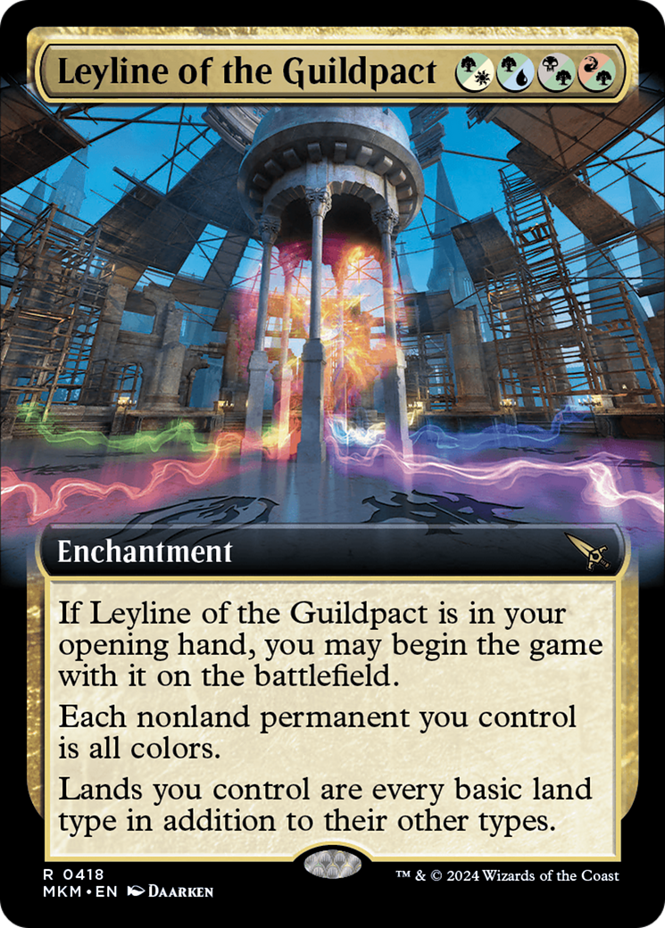 Leyline of the Guildpact (Extended Art) (MKM-418)  Foil - Murders at Karlov Manor: (Extended Art)