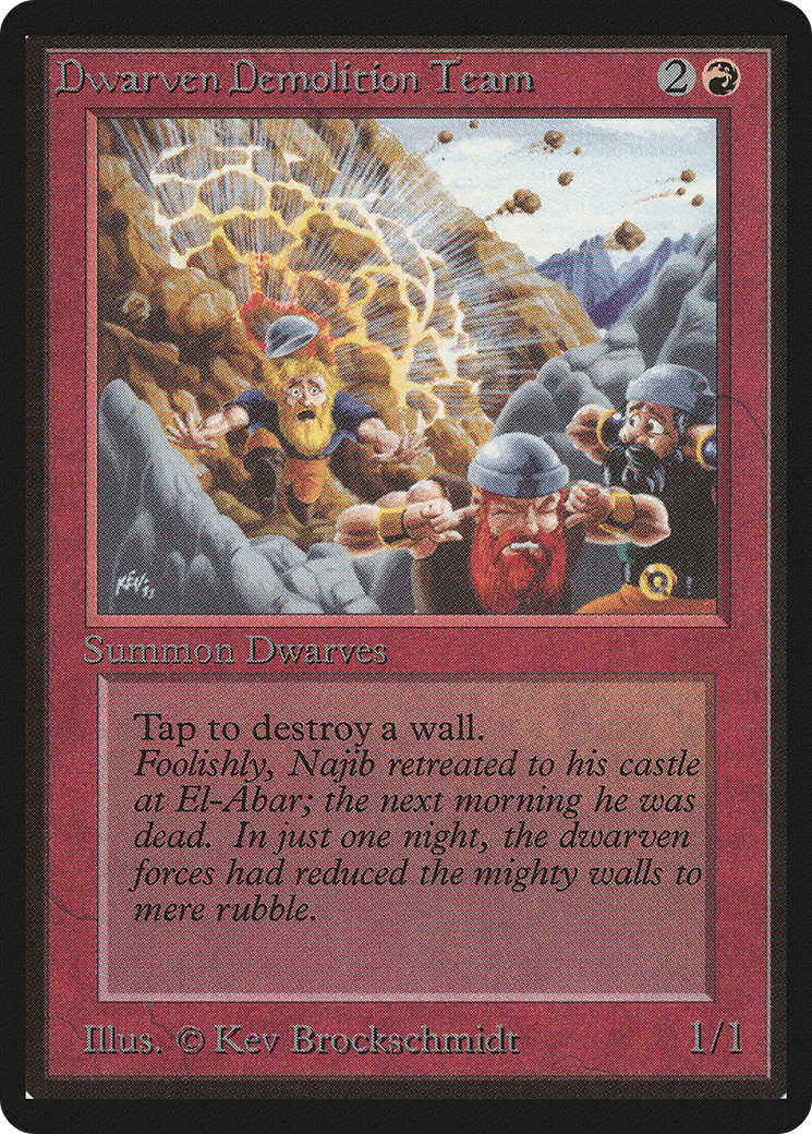 Dwarven Demolition Team (LEB-)  - Limited Edition Beta