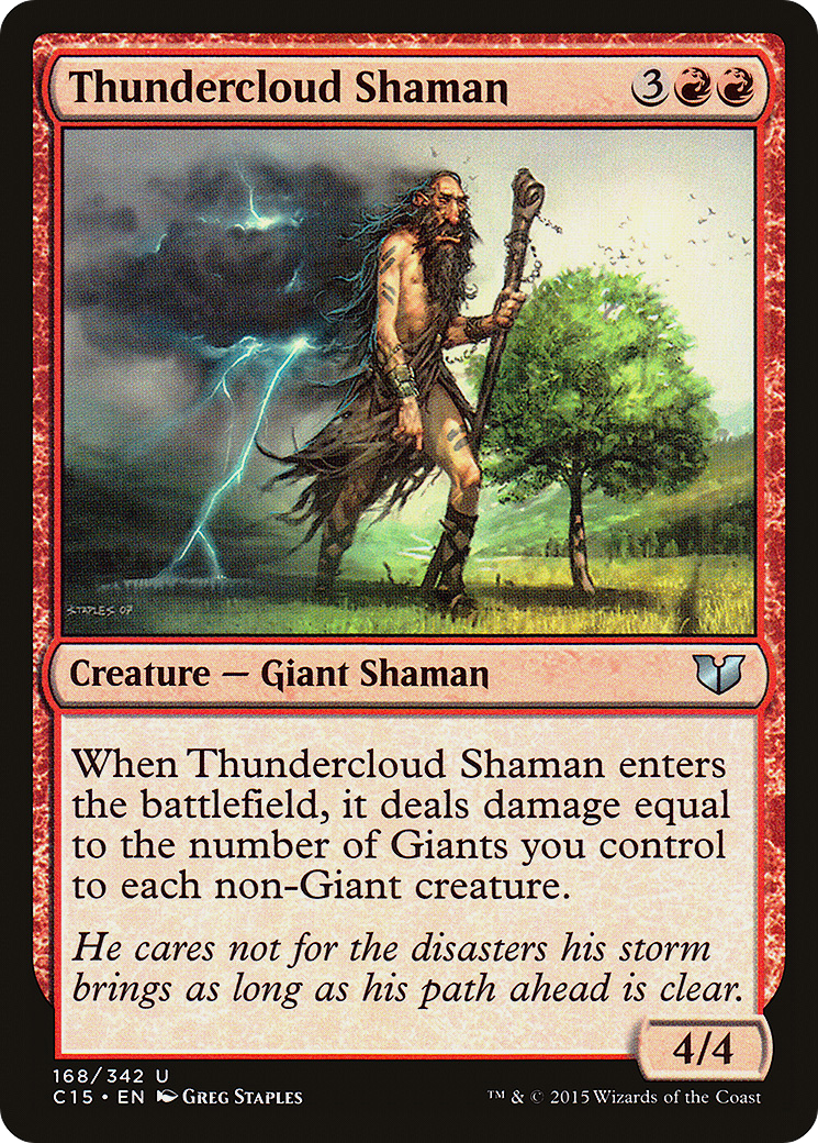 Thundercloud Shaman (C15-168)  - Commander 2015