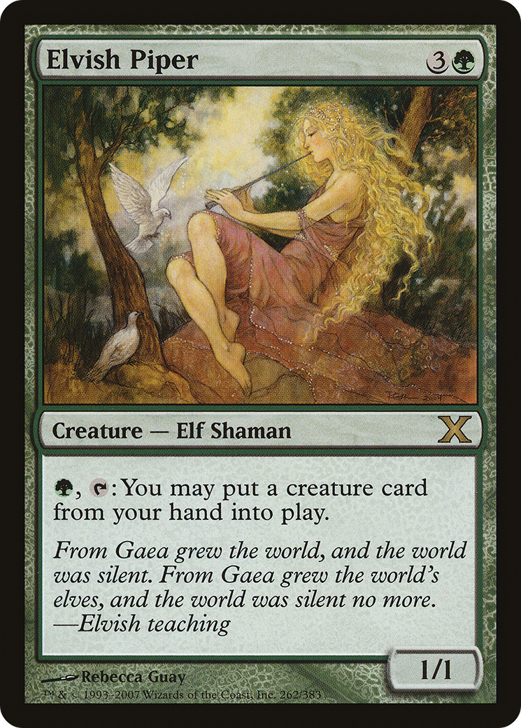 Elvish Piper (10E-262)  Foil - Tenth Edition