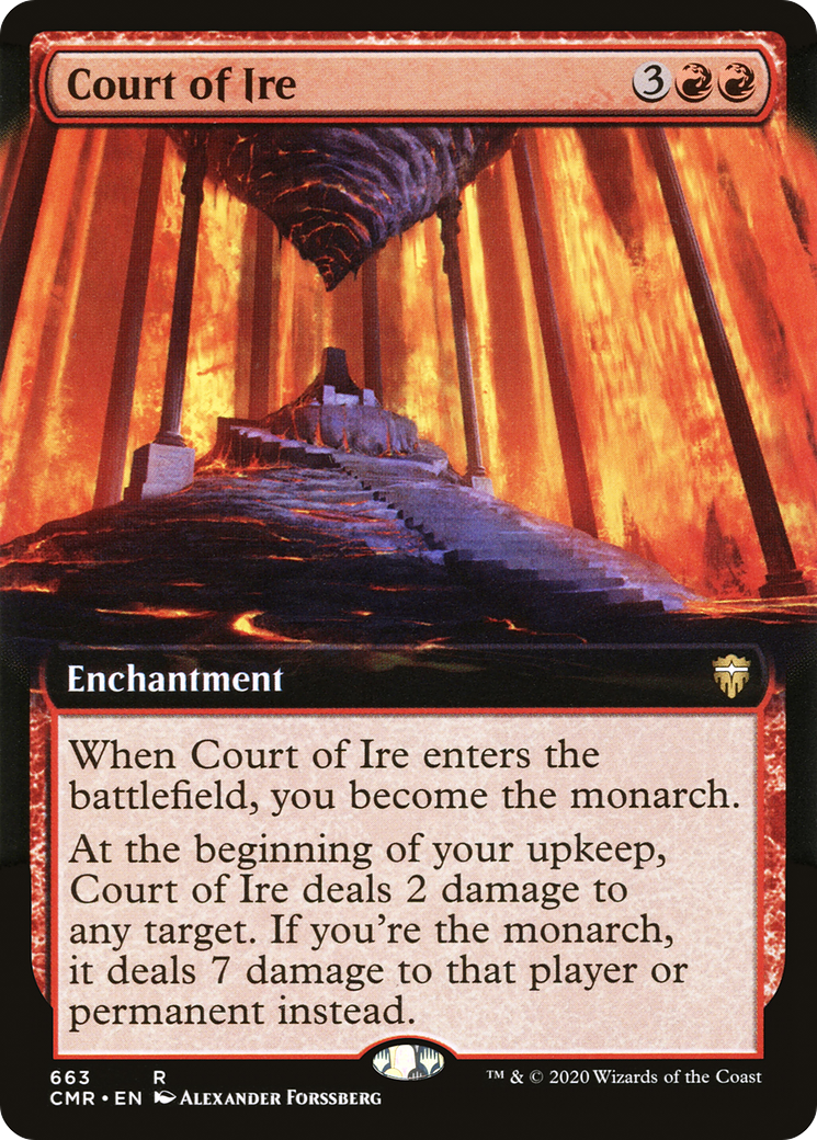 Court of Ire (Extended Art) (CMR-663)  - Commander Legends: (Extended Art)