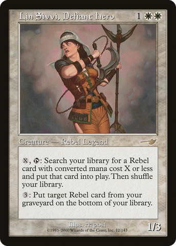 Lin Sivvi, Defiant Hero (NMS-012) - Nemesis Foil