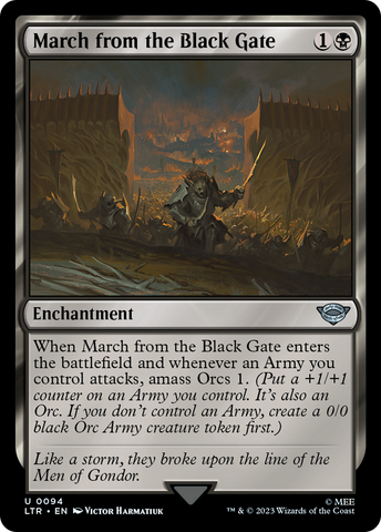 March from the Black Gate (LTR-094)  - The Lord of the Rings: Tales of Middle-earth