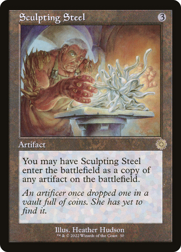Sculpting Steel (BRR-050)  Foil - The Brothers' War Retro Artifacts