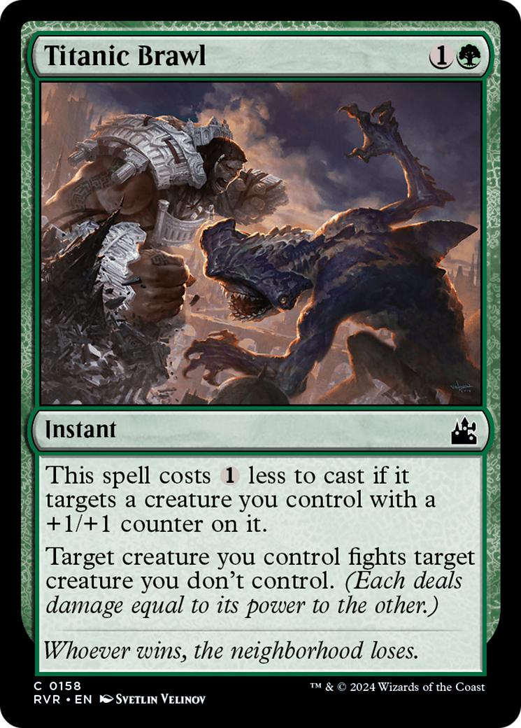 Titanic Brawl (RVR-158)  Foil - Ravnica Remastered