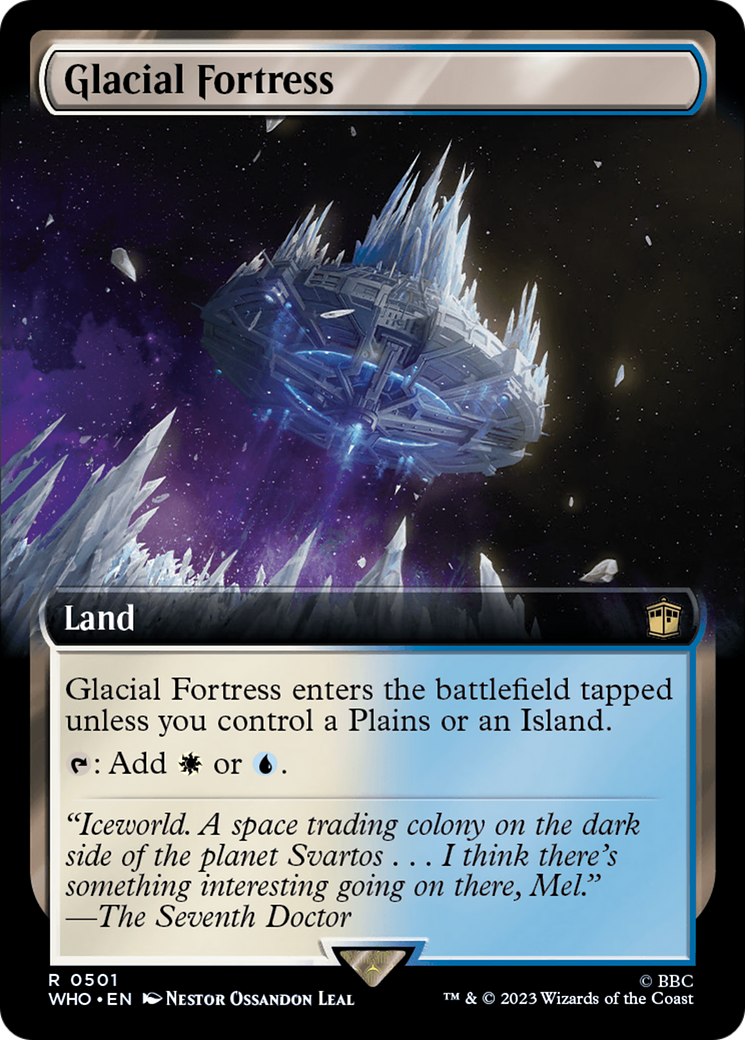 Glacial Fortress (Extended Art) (WHO-501)  Foil - Doctor Who: (Extended Art)