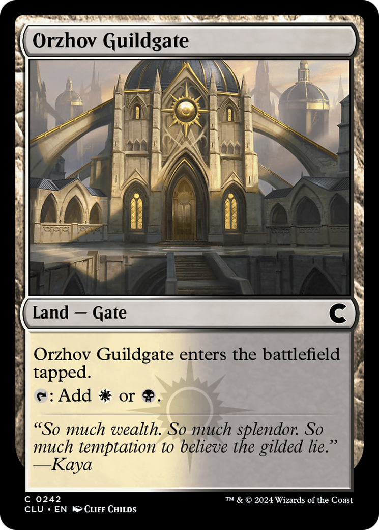 Orzhov Guildgate (CLU-242)  - Ravnica: Clue Edition
