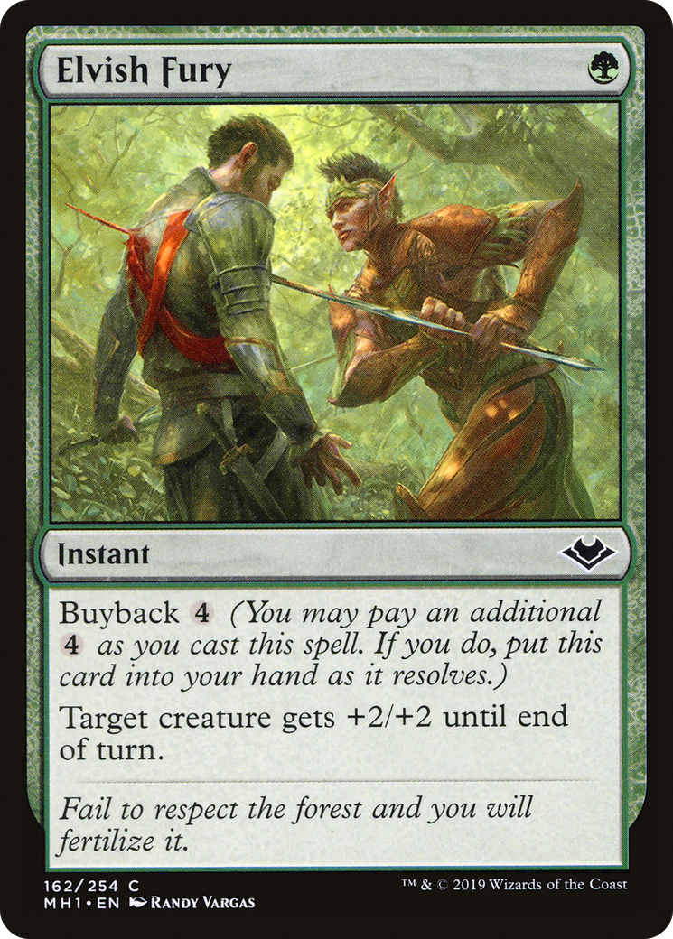 Elvish Fury (MH1-162)  Foil - Modern Horizons