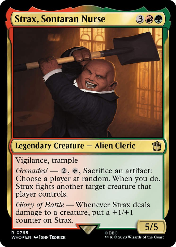 Strax, Sontaran Nurse (Surge Foil) (WHO-765)  Foil - Doctor Who