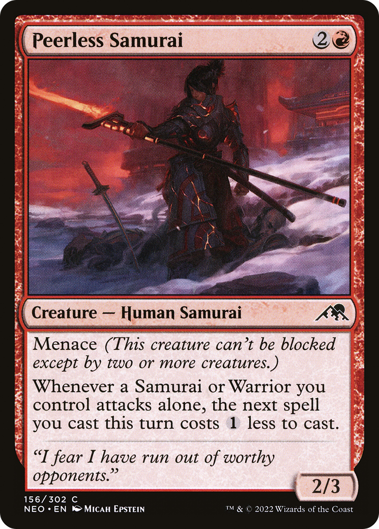 Peerless Samurai (NEO-156)  - Kamigawa: Neon Dynasty
