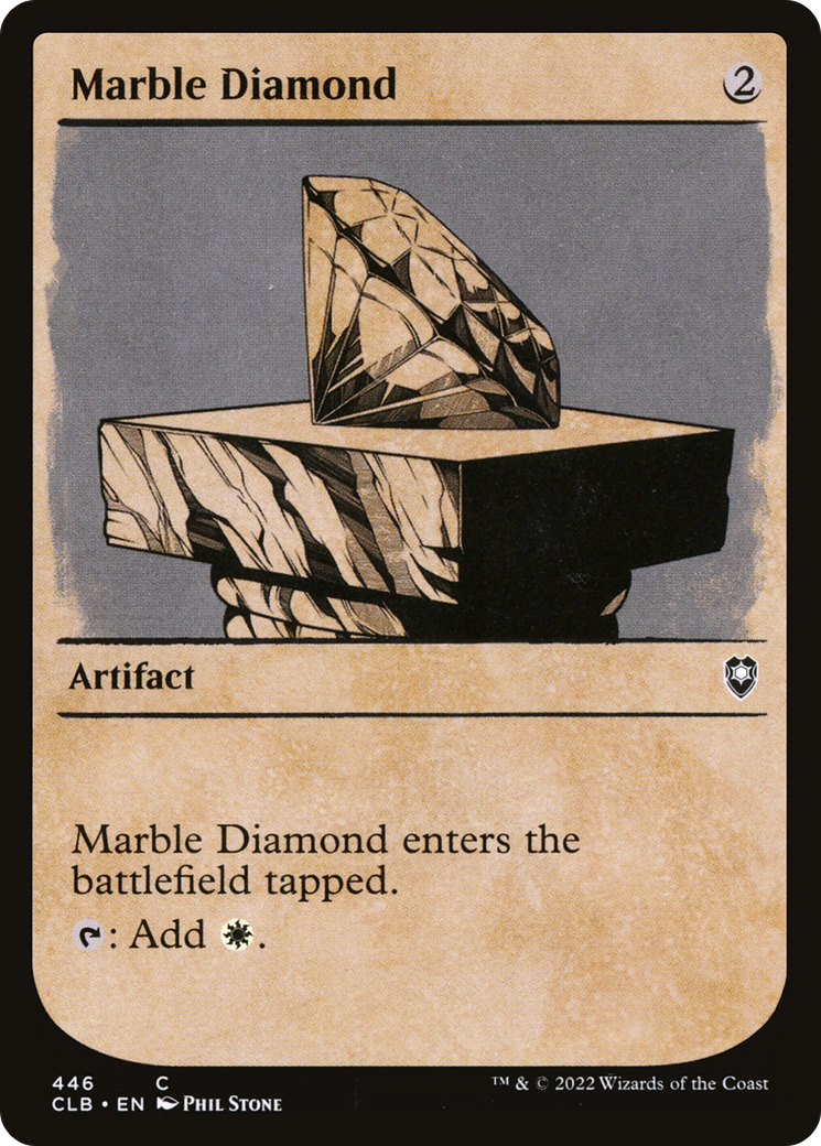 Marble Diamond (Showcase) (CLB-446) - Commander Legends: Battle for Baldur's Gate: (Showcase)