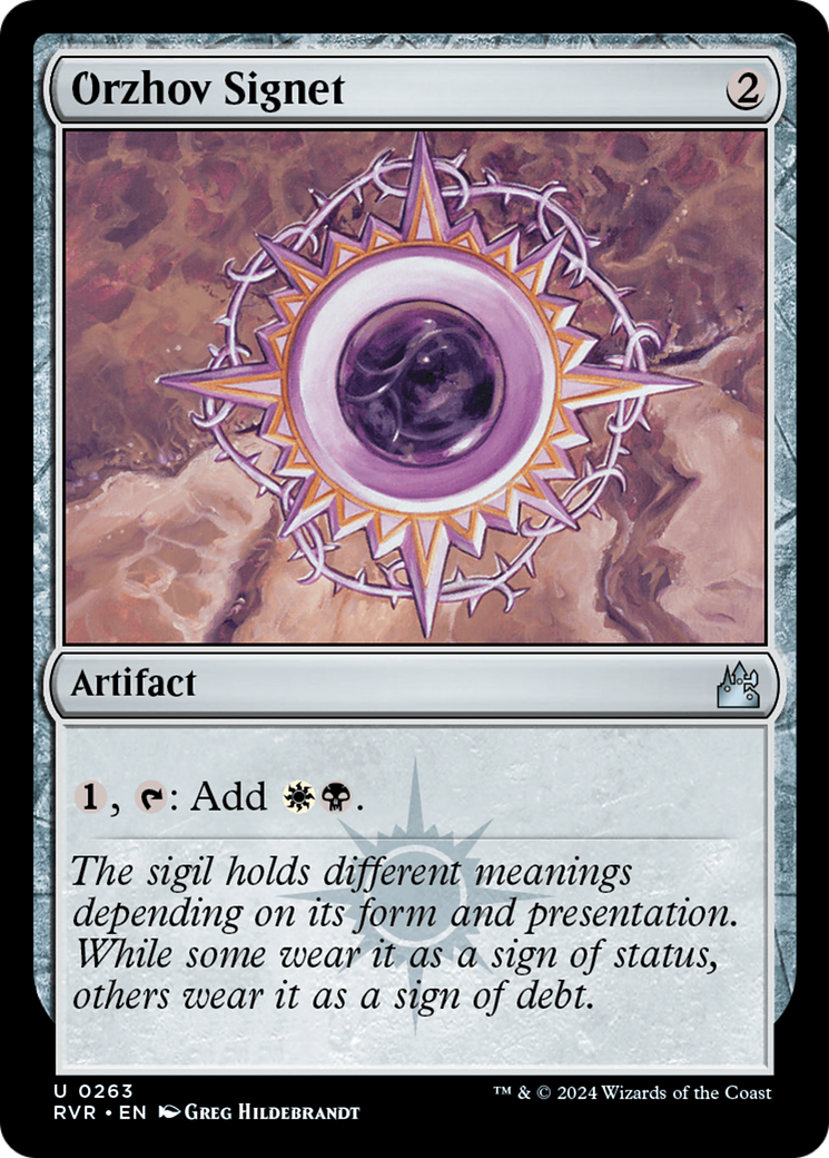 Orzhov Signet (RVR-263)  Foil - Ravnica Remastered