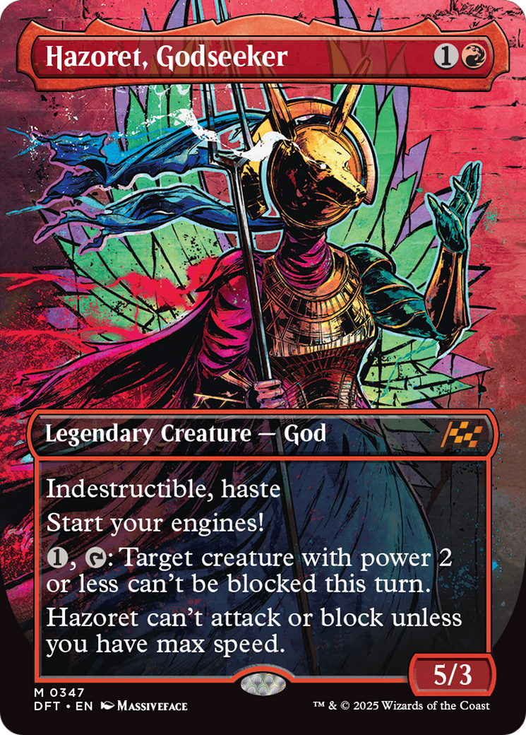 Hazoret, Godseeker (Borderless) (DFT-347)  Foil - Aetherdrift