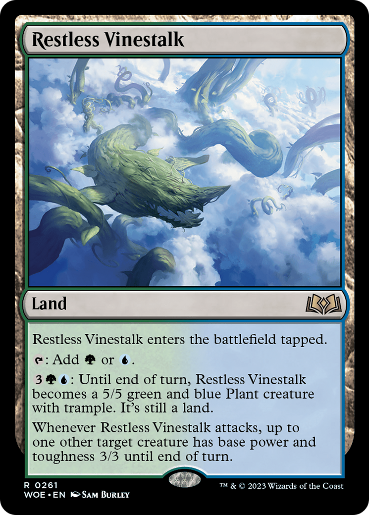 Restless Vinestalk (WOE-261)  - Wilds of Eldraine
