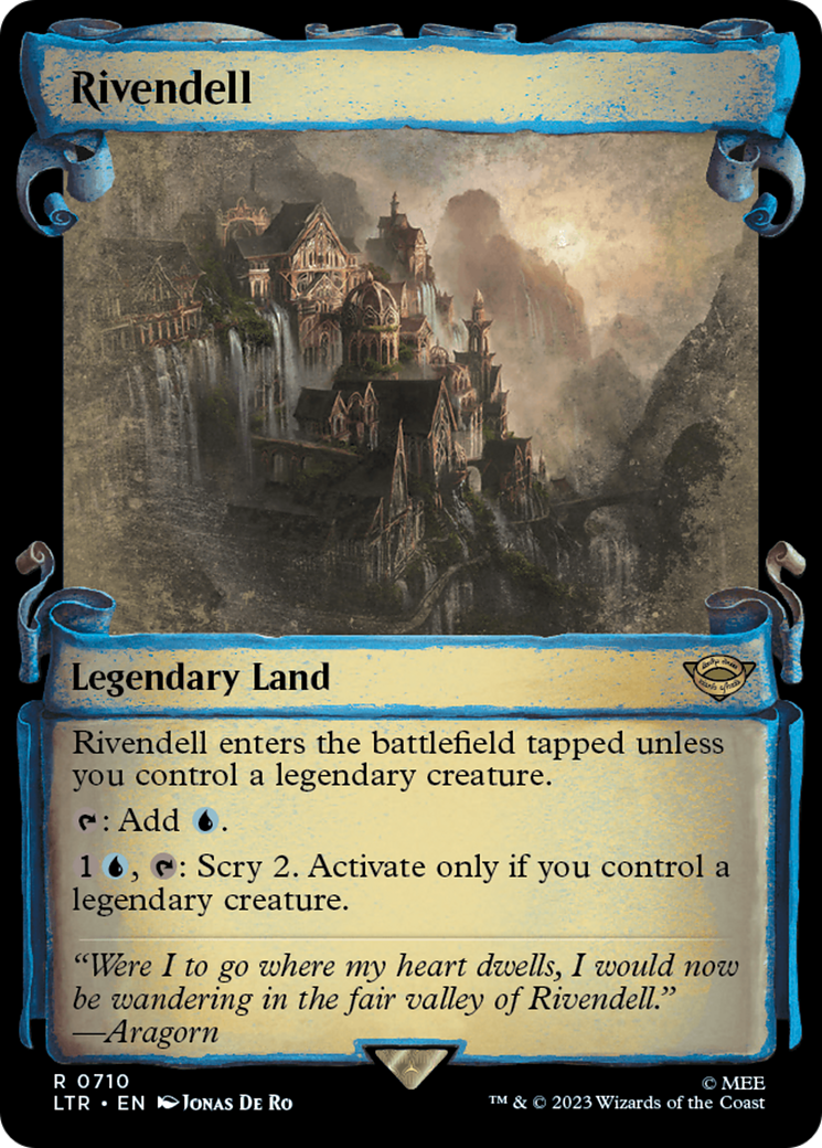 Rivendell (Showcase Scrolls) (LTR-710)  - The Lord of the Rings: Tales of Middle-earth: (Showcase)