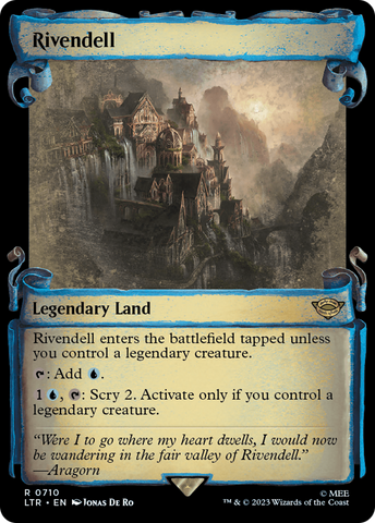 Rivendell (Showcase Scrolls) (LTR-710)  - The Lord of the Rings: Tales of Middle-earth: (Showcase)