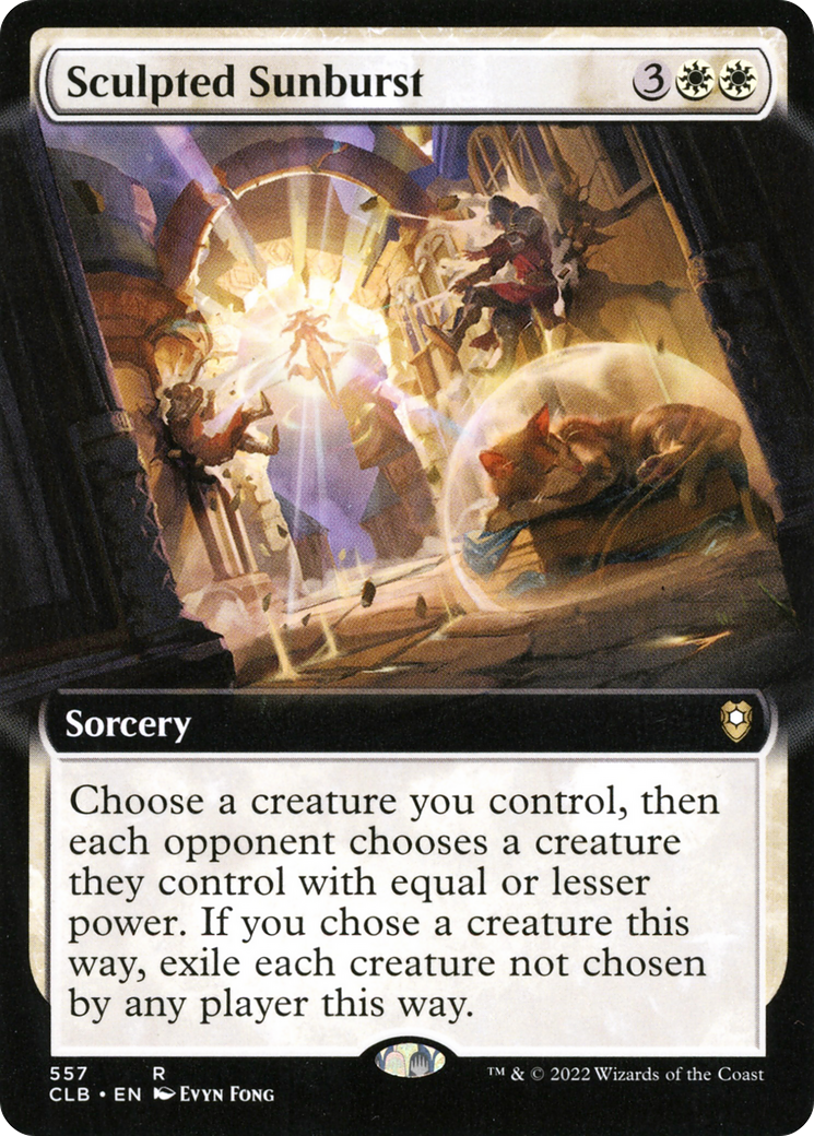 Sculpted Sunburst (Extended Art) (CLB-557)  - Commander Legends: Battle for Baldur's Gate: (Extended Art)