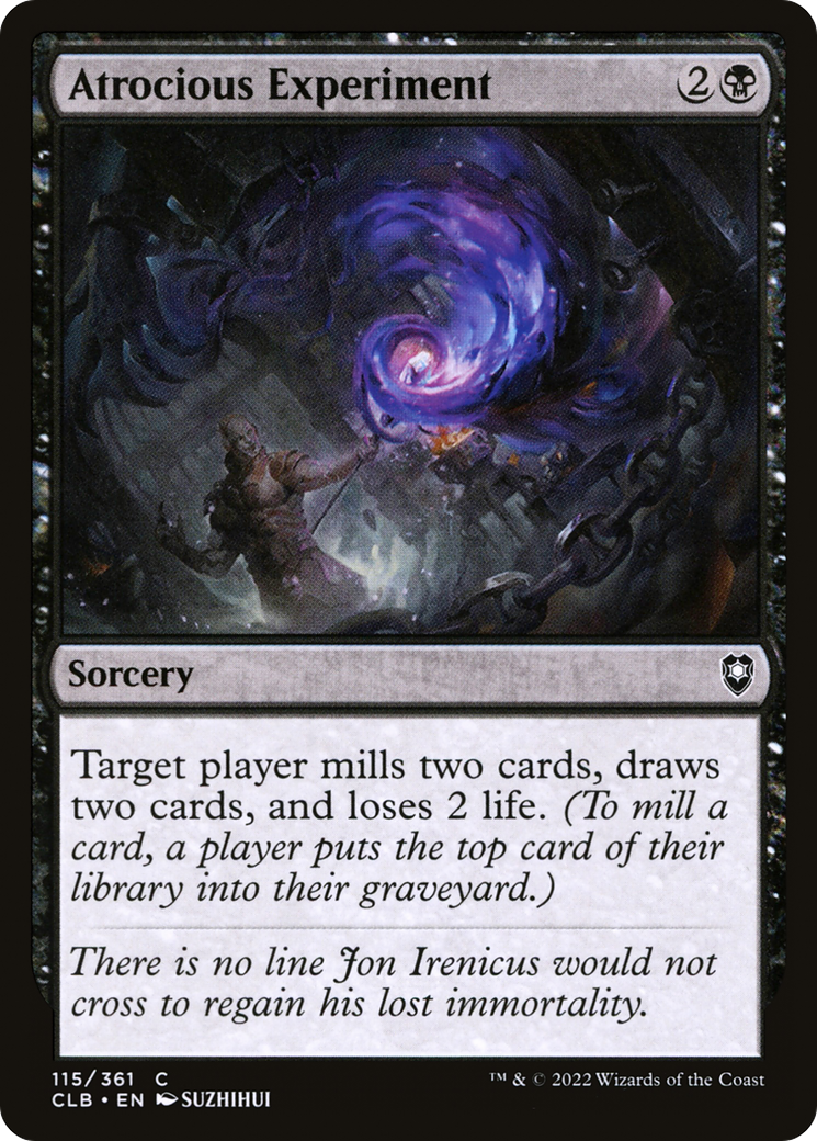Atrocious Experiment (CLB-115)  Foil - Commander Legends: Battle for Baldur's Gate