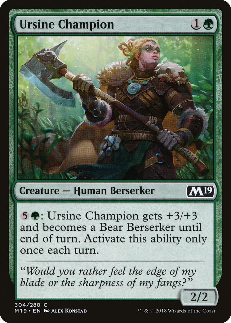 Ursine Champion (M19-304)  - Core Set 2019