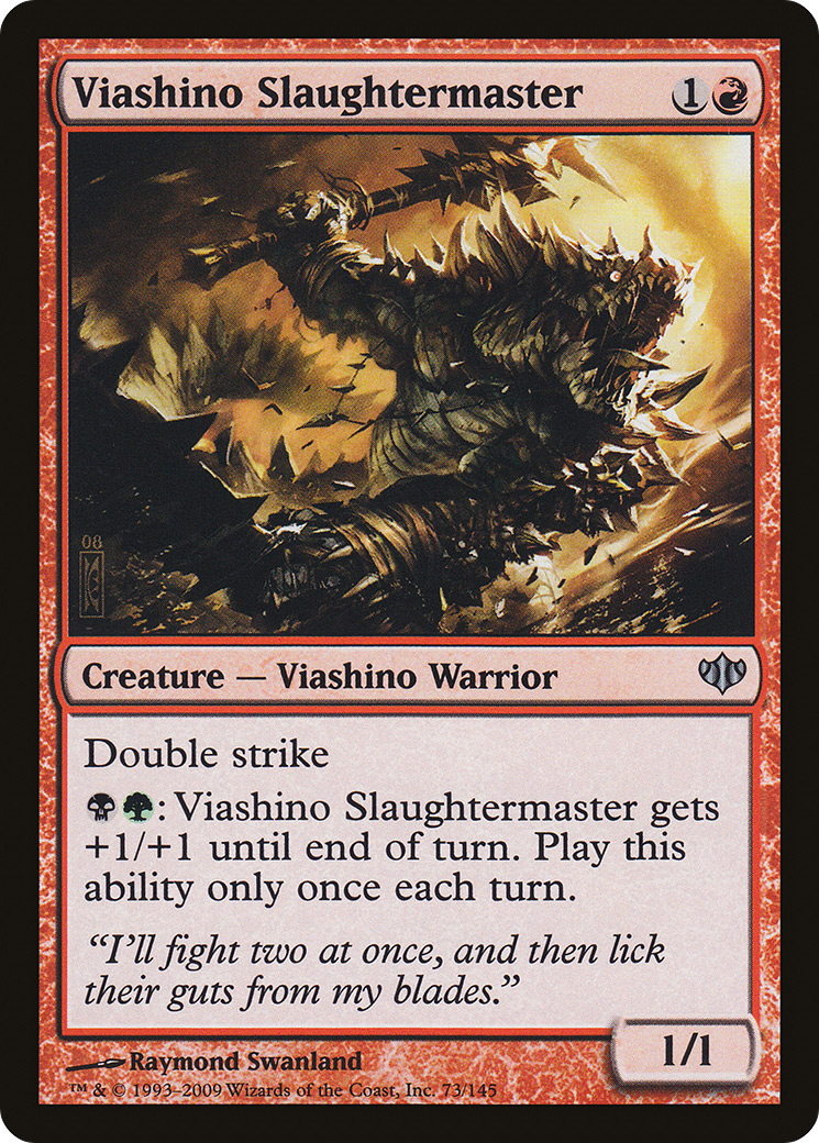 Viashino Slaughtermaster (CON-073)  Foil - Conflux
