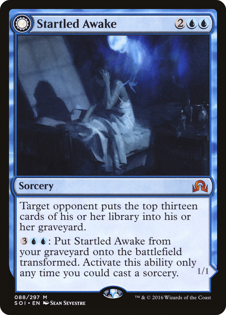 Startled Awake (SOI-088)  Foil - Shadows over Innistrad: (Double Faced Transform)