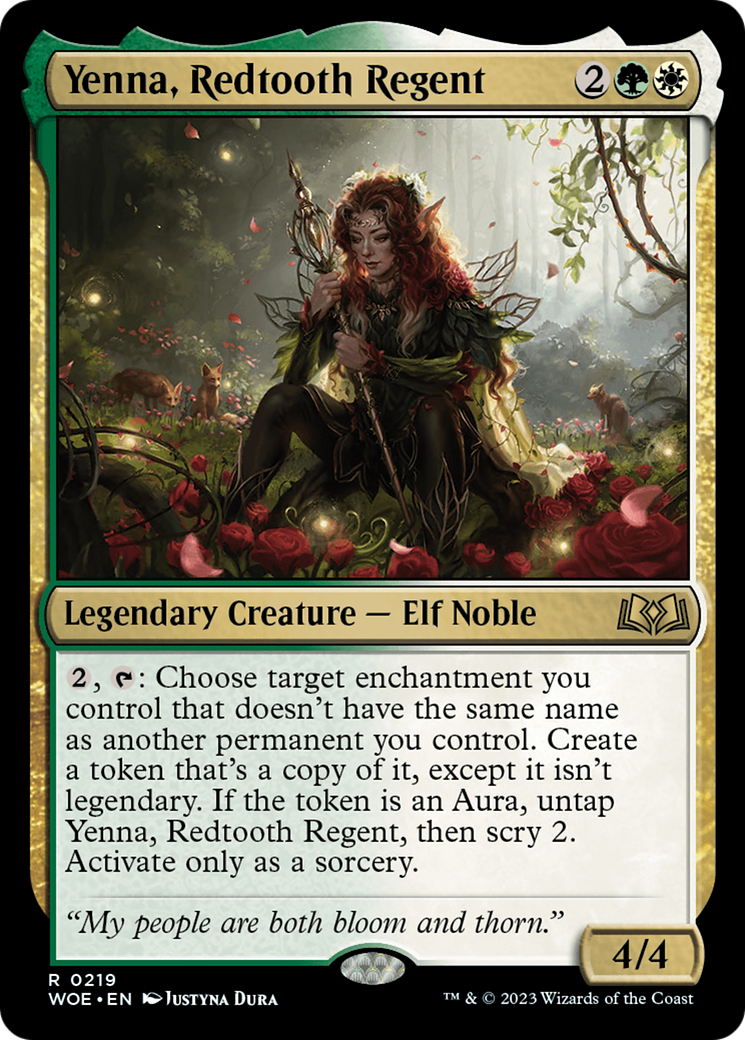 Yenna, Redtooth Regent (WOE-219)  - Wilds of Eldraine