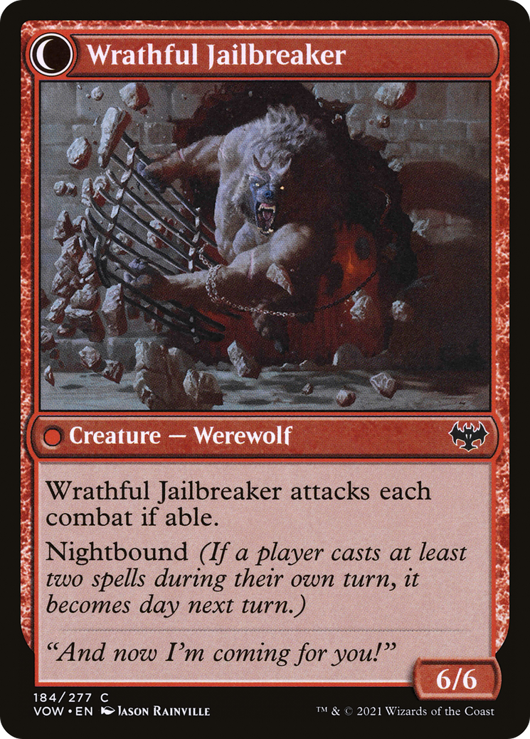 Weary Prisoner (VOW-184)  - Innistrad: Crimson Vow: (Double Faced Transform)