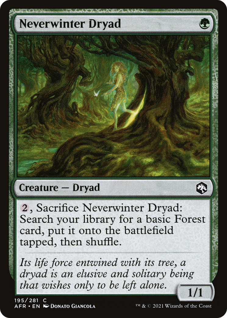 Neverwinter Dryad (AFR-195)  - Adventures in the Forgotten Realms