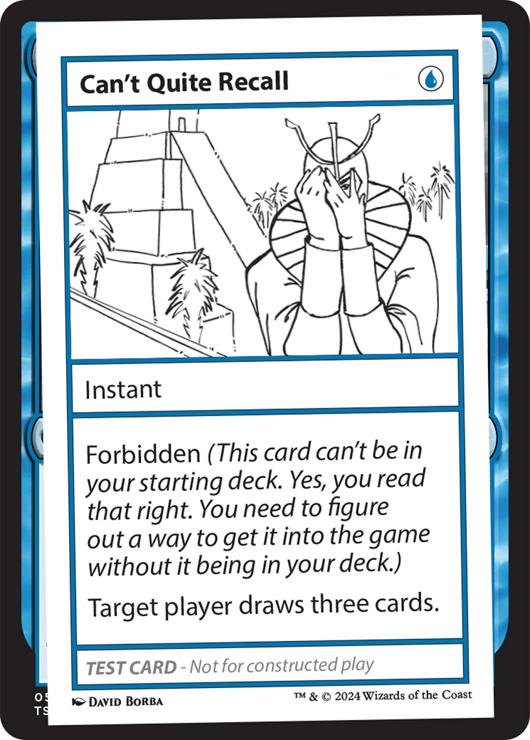 Can't Quite Recall (MB2PC-)  - Mystery Booster 2