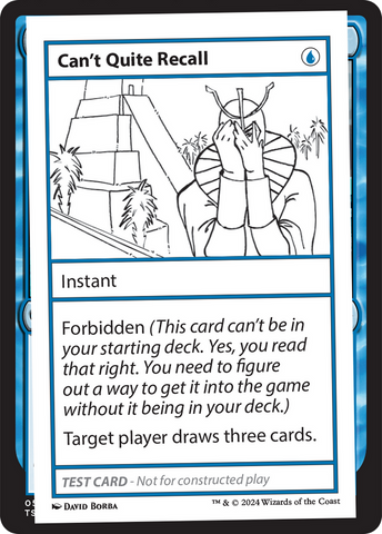 Can't Quite Recall (MB2PC-)  - Mystery Booster 2