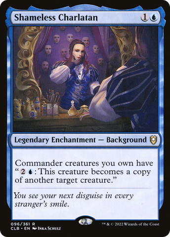 Shameless Charlatan (CLB-096)  Foil - Commander Legends: Battle for Baldur's Gate