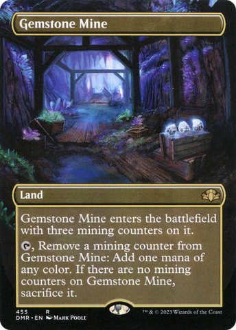 Gemstone Mine (Borderless) (DMR-455)  - Dominaria Remastered