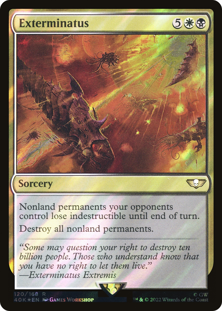 Exterminatus (Surge Foil) (40K-120) - Warhammer 40,000 Commander Foil