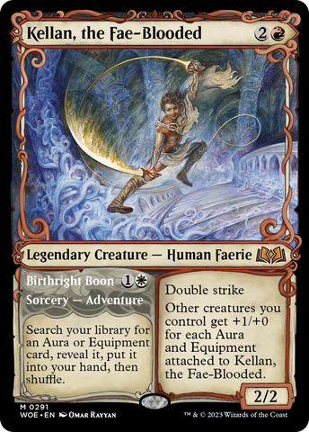 Kellan, the Fae-Blooded (Showcase) (WOE-291)  - Wilds of Eldraine: (Showcase)