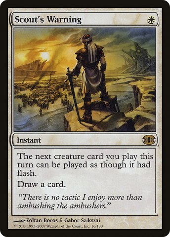 Scout's Warning (FUT-016)  Foil - Future Sight